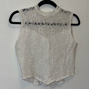 White lace top